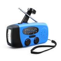 Amazon hot sale rainproof AM FM NOAA Solar Hand Crank Emergency Radio with LED torch