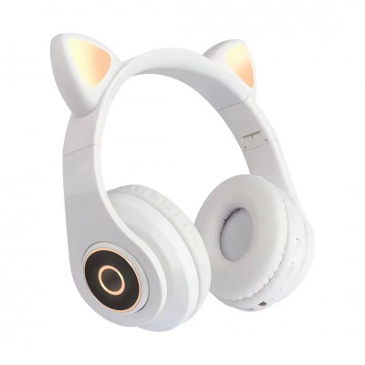 cat over earphone fantasy 5.0 version Blue tooth 3D stereo LED shines earphone enjoys Unlimited Music girl's style earphone