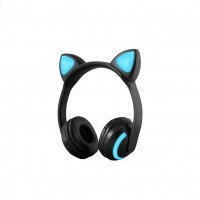 Hot Selling ZW-19 Cute Cat Ear LED Light Headset Luminous Wireless Headphones