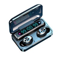 Latest TWS F9-10 Touch Wireless Earphones 9D Stereo Headphones Earbuds With 3 LED digital Power Display Charging Case